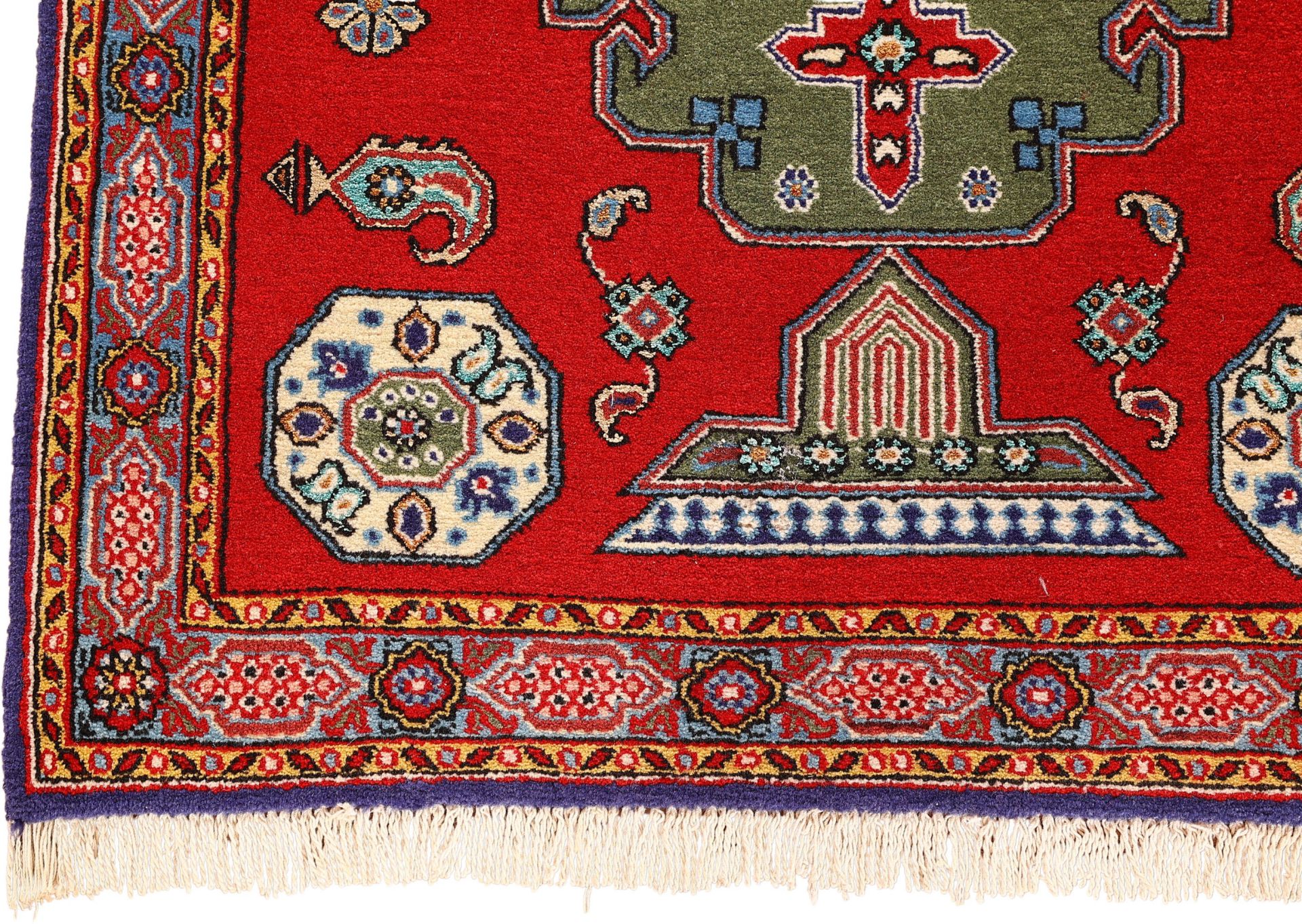 Qom Persian Rug 124 × 83 cm, wool & silk, hand-knotted — view 5